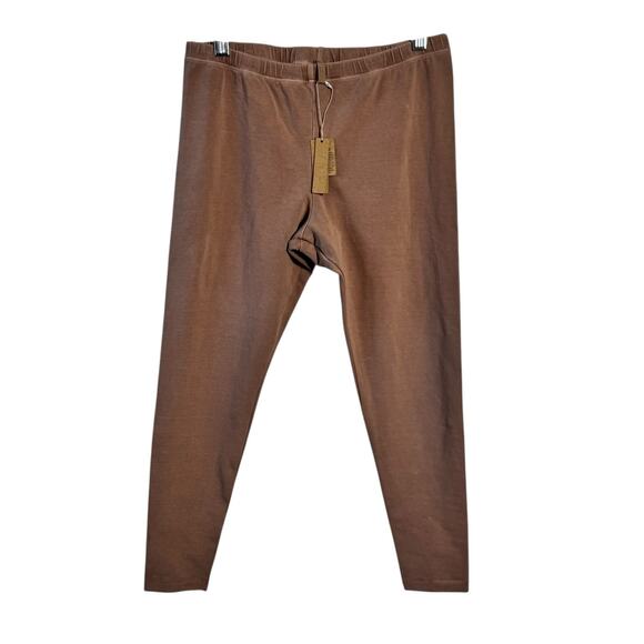 Skims Outdoor Legging Women XL Brown Stretch Pull On Athleisure Active Fall NWT - Picture 1 of 7